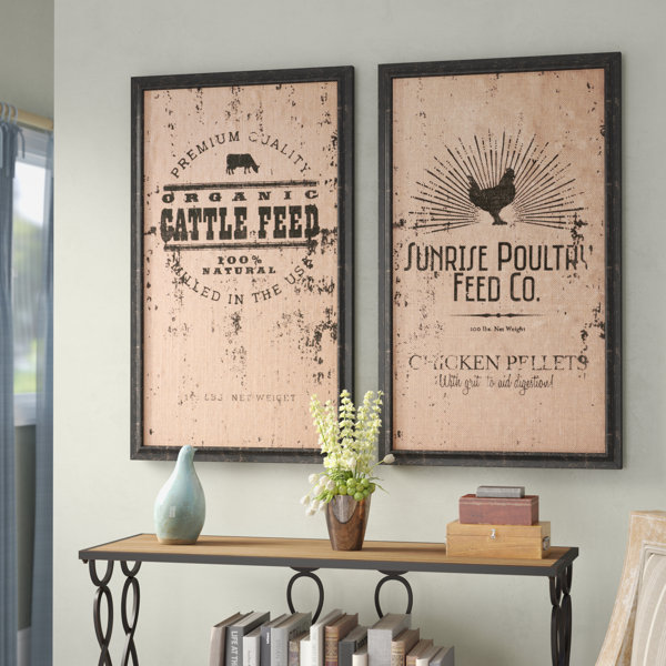 Laurel Foundry Modern Farmhouse 2 Piece Farmhouse Wall Decor Set